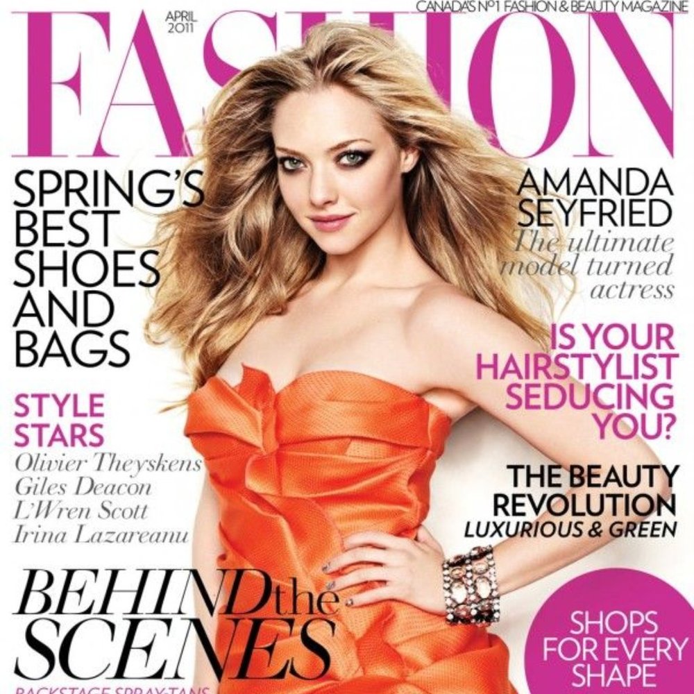 Canada FASHION Magazine April 2011 Amanda Seyfried Olivia Stren Behind the Scene